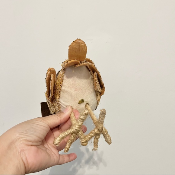 Fall Harvest Fabric Bird Decoration Figure with Top Hat Scarf Target Style Brown - Picture 4 of 7